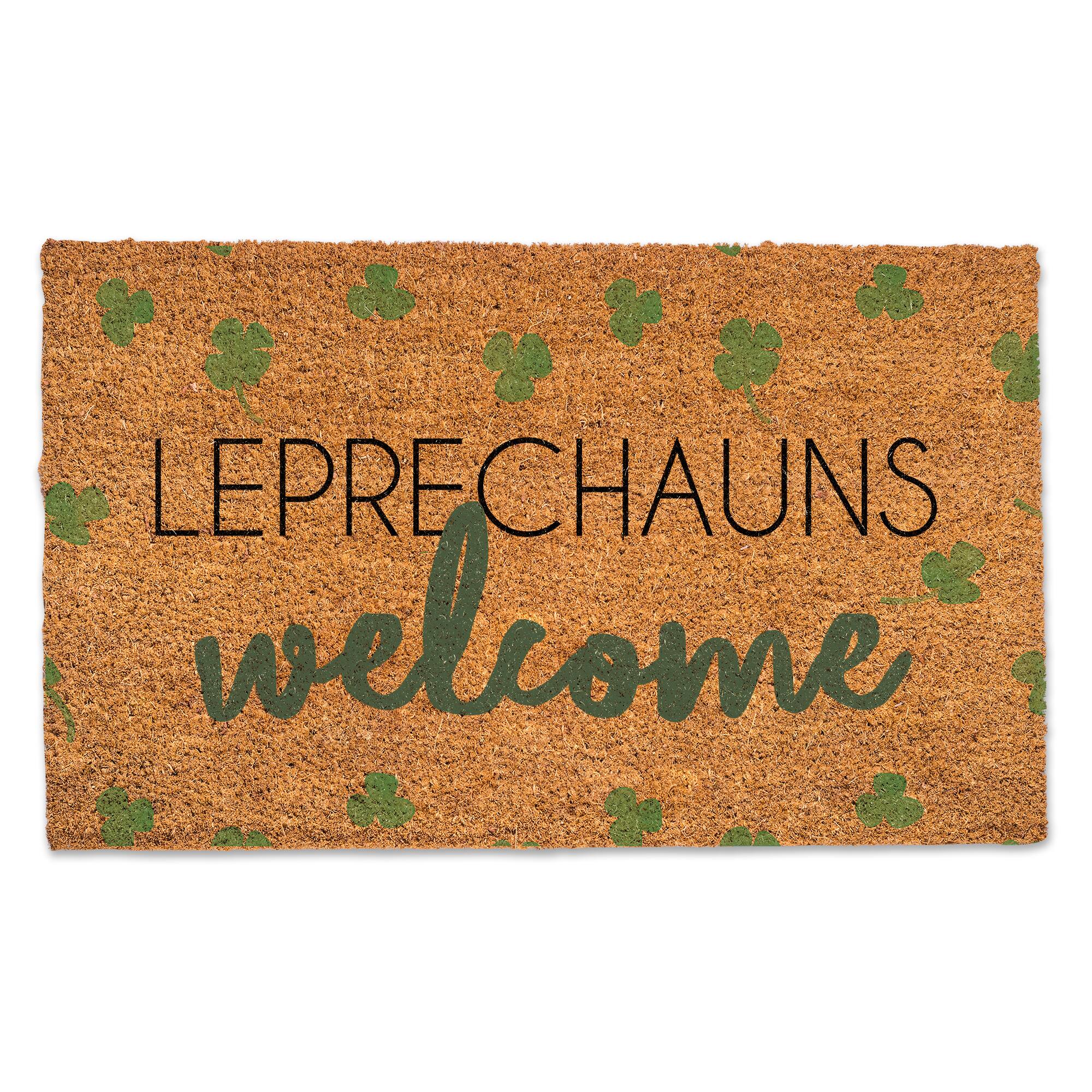 Leprechauns Welcome Doormat, 30" x 18"